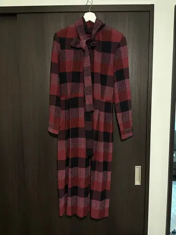 603 MIDWEST 체크 롱 원피스