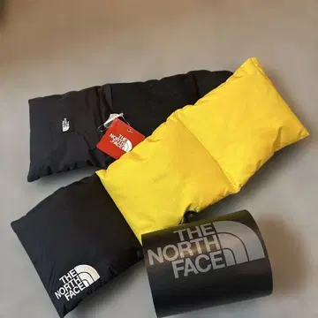 새상품 THE NORTH FACE 눕시 머플러 다운 옐로우 컬러 블랙