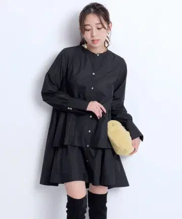 JUSGLITTY 셔츠 원피스 새상품 택 포함