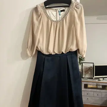 SCOT CLUB 펄 장식 드레스 38 사이즈