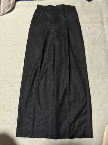 MAISON SPECIAL 블랙 와이드 팬츠 트리아세테이트 슬랙스