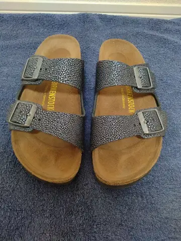 Birkenstock 2 스트랩 샌들 36 사이즈 키라키라 네이비