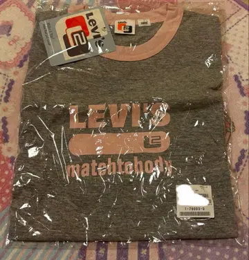 LEVI'S 리바이스 티셔츠 핑크 그레이