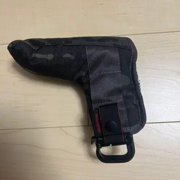 퍼터용 골프헤드커버 블랙 나일론제 카라비너 포함