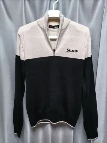 스릭슨 하프 지퍼 니트 티셔츠 울 혼방