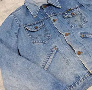 레어 70s 랭글러 데님 자켓 USA제 126M