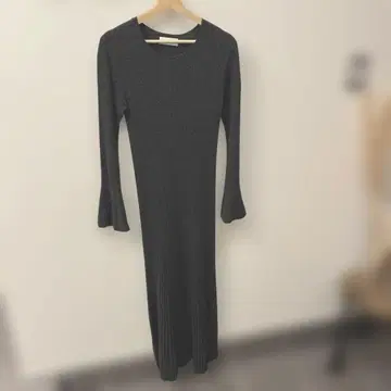 GALLARDAGALANTE 그레이 니트 롱 원피스