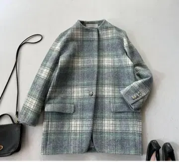 저널 스탠다드 체크 코트