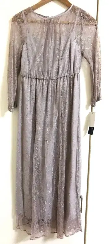 Luxe brille 라벤더 모브 레이스 원피스 드레스