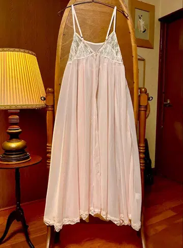 70s 유럽 프랑스 빈티지 구제 의류 앤티크 핑크 원피스