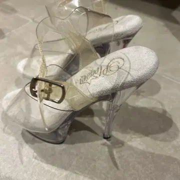 pleaser 클리어 스트랩 하이힐 펌프스 콘테스트