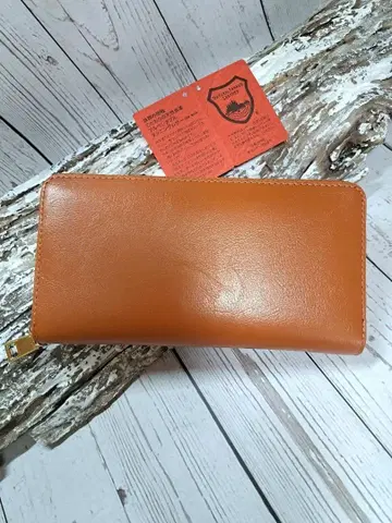 현품 한정 새상품 일본산 도치기 가죽 천연 가죽 라운드형 장지갑 무료배송