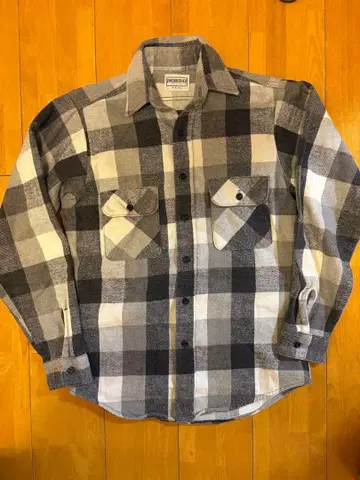 인기 색상 70s 80s FIVEBROTHER 헤비 블록 체크 셔츠