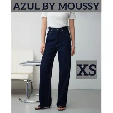 AZUL by MOUSSY 하이웨스트 와이드 데님 XS