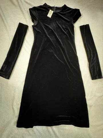 [새상품] Piece Montee 피에스몽테 벨벳 벨로아 드레스