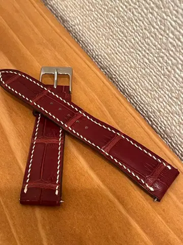 시계 벨트 크로커다일 브라운 19-16mm