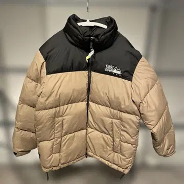 [ 클리닝 완료 ] 퍼스트 다운 다운 자켓 베이지/블랙