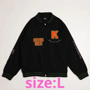 후지이 카제 Workin' Hard 바시티 자켓 L 사이즈 미사용 새상품