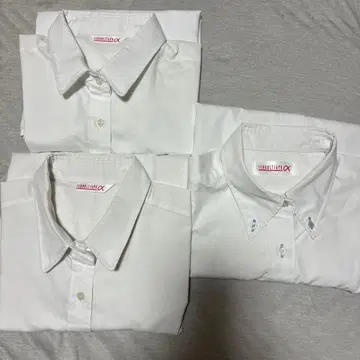 화이트 스쿨 셔츠 3개 세트