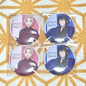 NARUTO 우치하 사스케 하루노 사쿠라 캔뱃지 드레스업