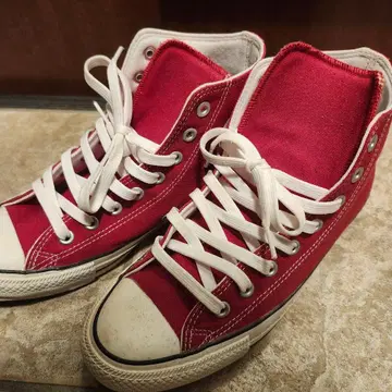 CONVERSE 하이컷 스니커즈 빨간색/27cm