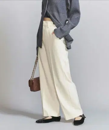 속기모 백 밴딩 스트레이트 팬츠 워셔블