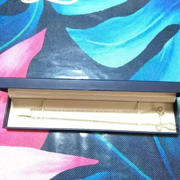 TSUTSUMI 실버 뜨개질 체인 목걸이