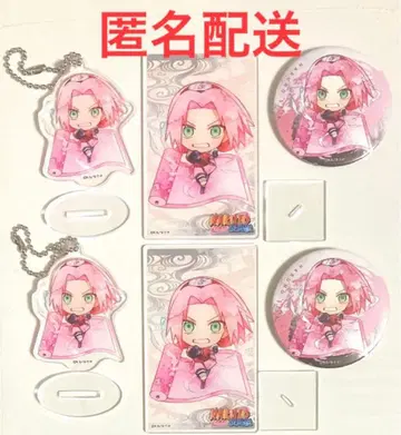 사쿠라 아크릴 키링 & 캔뱃지 세트