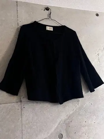 United Arrows 7부 소매 가디건 블랙 M