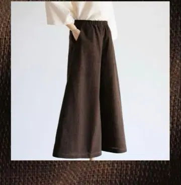 우사토 의류 와이드 팬츠 size 6 흑밀염