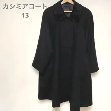 DAVID 캐시미어 100% 블랙 롱 코트