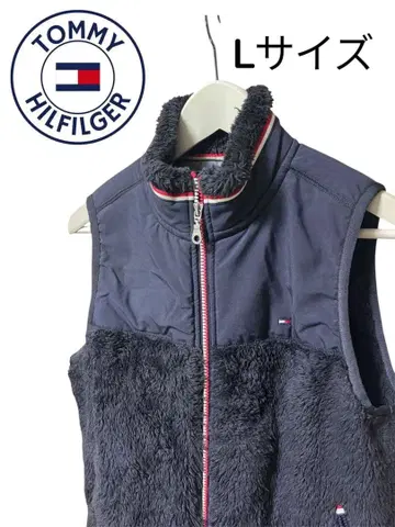 타미힐피거 골프 여성용 플리스 베스트 네이비