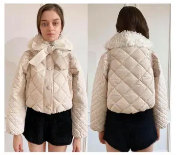 fur ribbon quilting short down coativory