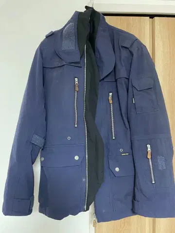 POWERAGE 방풍 이너 바이커 프로텍터 부착 네이비 L