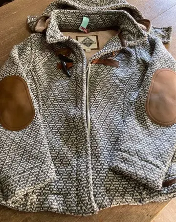 캐나다제 Beaver canoe 여성용 하프 코트 M