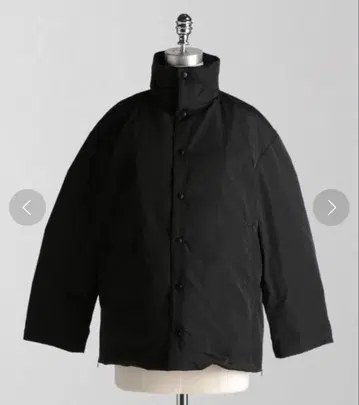 LOEFF 블랙 스탠드 카라 다운 자켓 사이즈 M