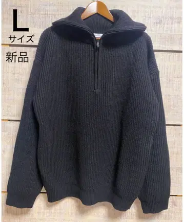 남성용 지퍼 터틀 스웨터 새상품