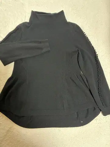 히로코 비스 터틀넥 블랙 니트