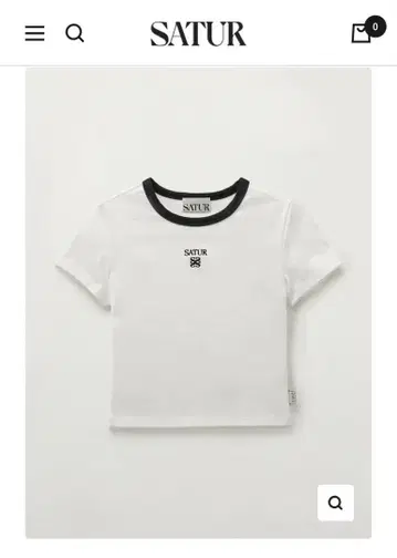 SATUR Apero Slim Cropped T-Shirt M