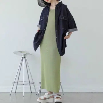 지나시스 모듬 데님 BIG 셔츠 루즈핏 코튼 100% 면 100%