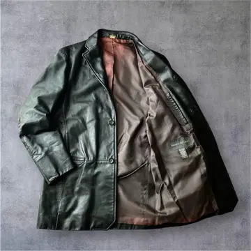 바나나리퍼블릭 가죽 코트 카 코트 램 가죽 90s 천연 가죽