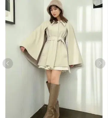 dazzlin 케이프 플레어 자켓 코트