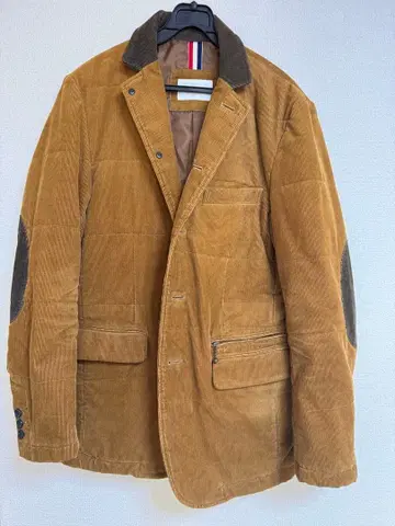 브라운 코듀로이 자켓 엘보우 패치 포함