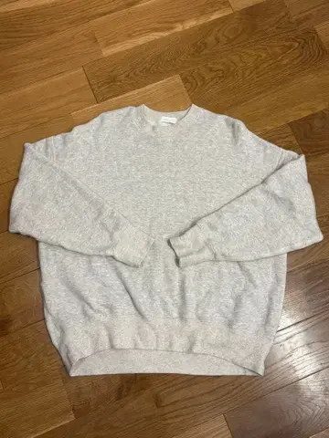 카구레 코튼 리오셀 맨투맨 풀오버 쭈리 라이트 그레이