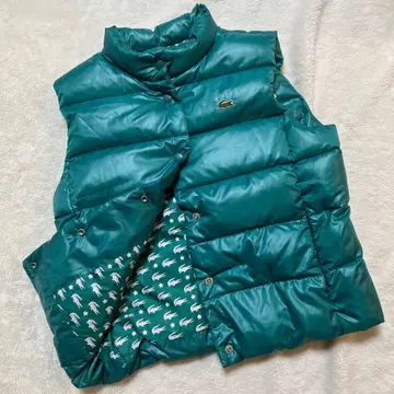 [ 새상품급 ] 라코스테 다운 베스트 와펜 올 패턴 42