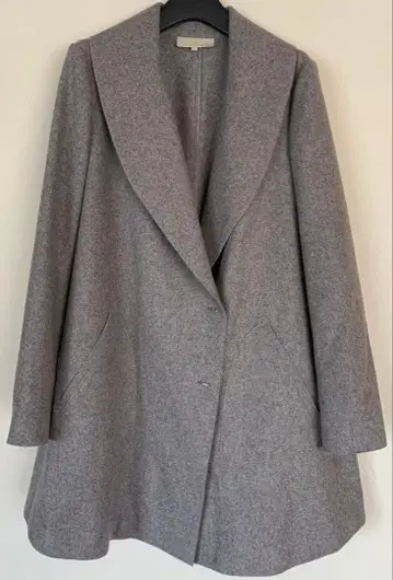UNTITLED 그레이 피 코트 사이즈 2