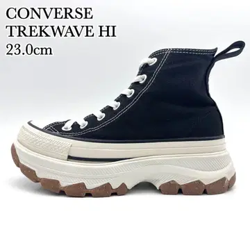 컨버스 트렉 웨이브 HI 블랙 화이트 캔버스 23cm