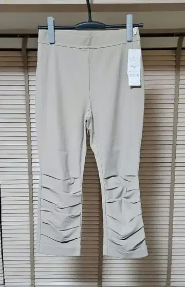 트래블 워킹 팬츠 교자 팬츠 크롭 베이지 M