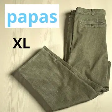 택 포함 미사용 papas 파파스 턱 포함 팬츠 56 2X 남성용 캐주얼