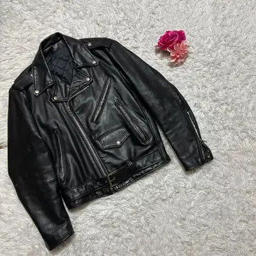 더블 라이더 자켓 가죽 BLK 블랙 블랙